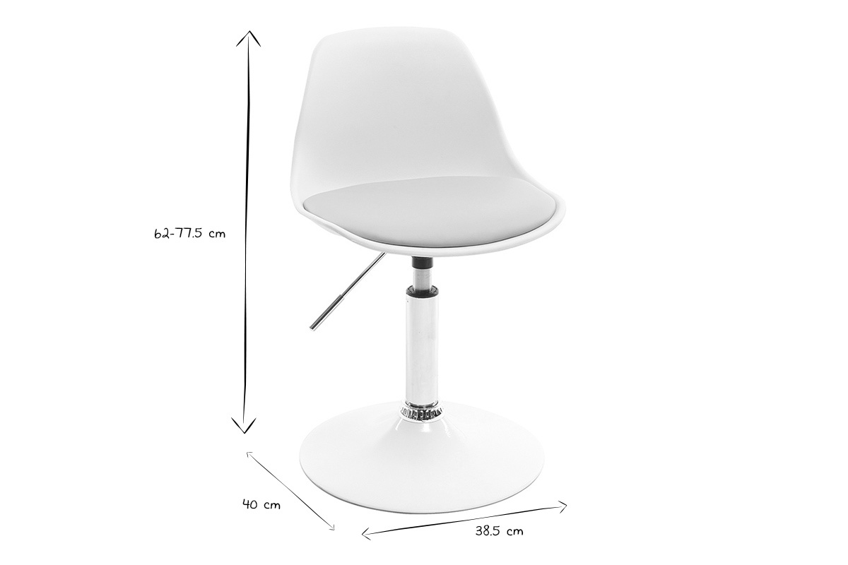 Silla de oficina infantil diseño verde gris STEEVY