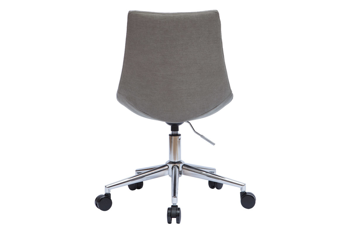 Silla de oficina moderna de tejido gris MATILDE