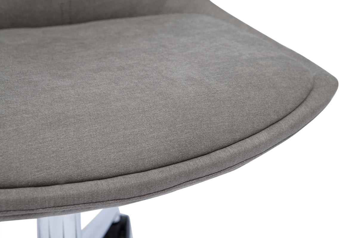 Silla de oficina moderna de tejido gris MATILDE