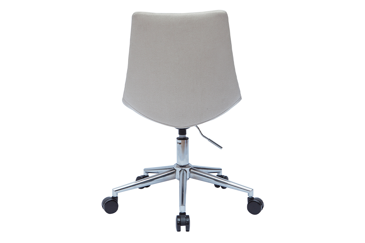 Silla de oficina moderna tejido beige MATILDE