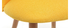 Silla diseño amarillo y madera CELESTE
