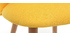 Silla diseño amarillo y madera CELESTE