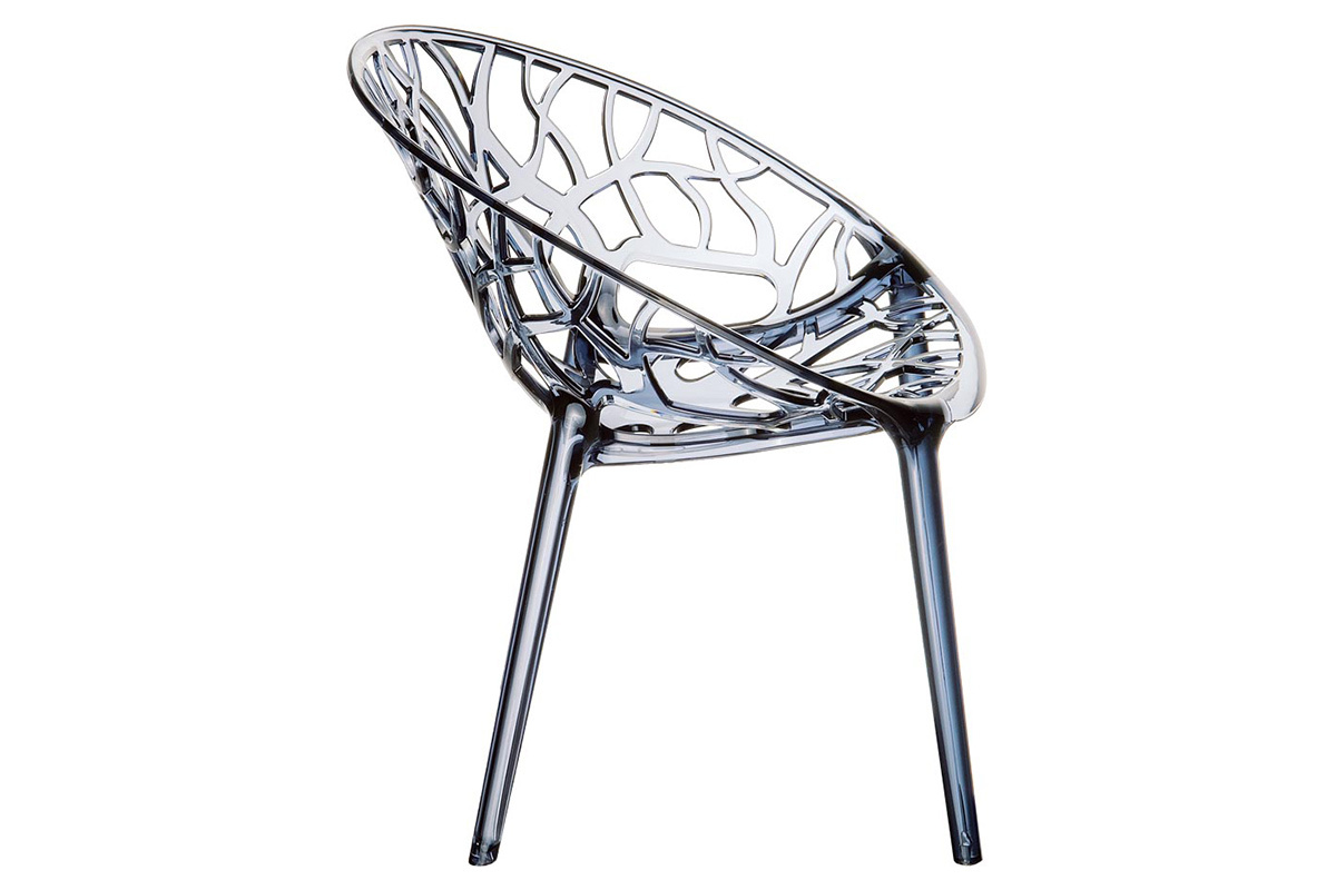 Silla diseo ARBOL apilables gris lote de 4