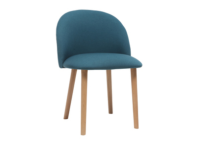 Silla dise&ntilde;o azul petr&oacute;leo y madera CELESTE