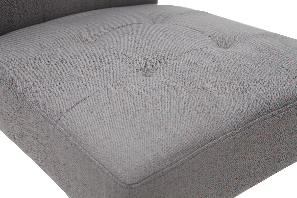 Silla diseo capitan tejido gris patas madera lote de 2 ESTER
