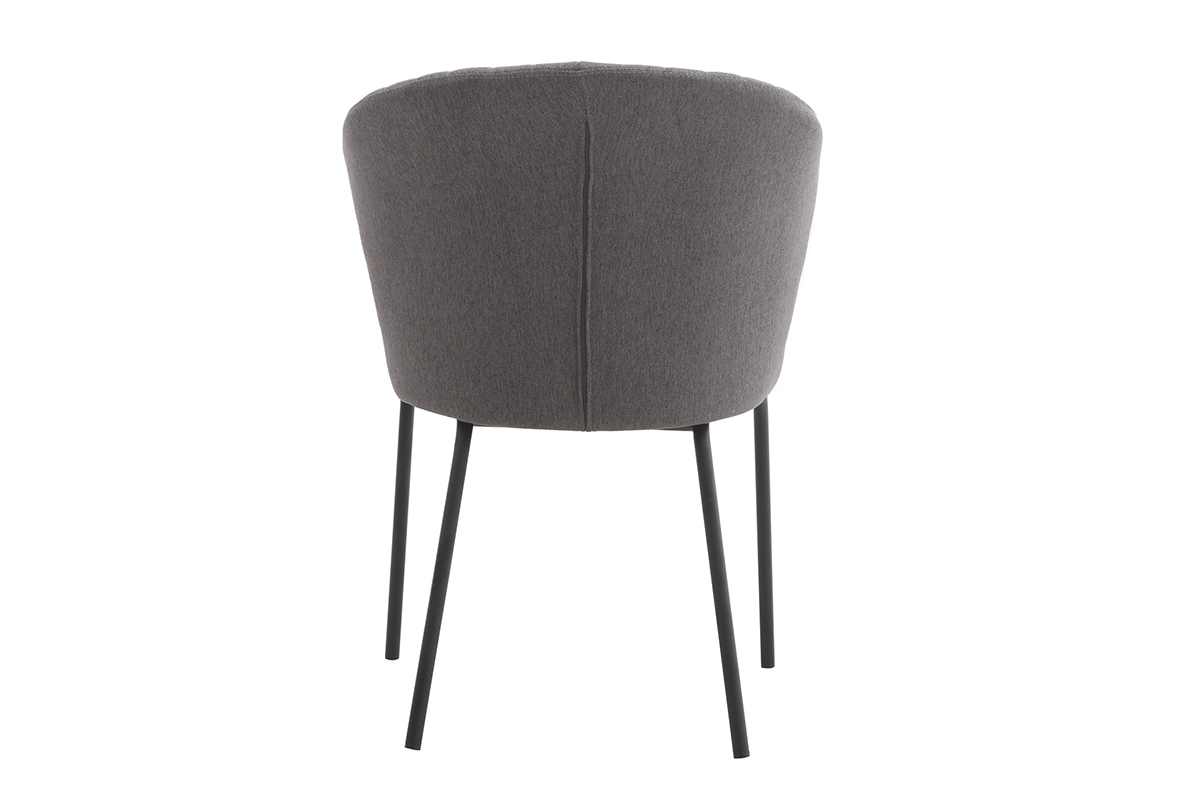 Silla diseo en tejido gris oscuro REQUIEM