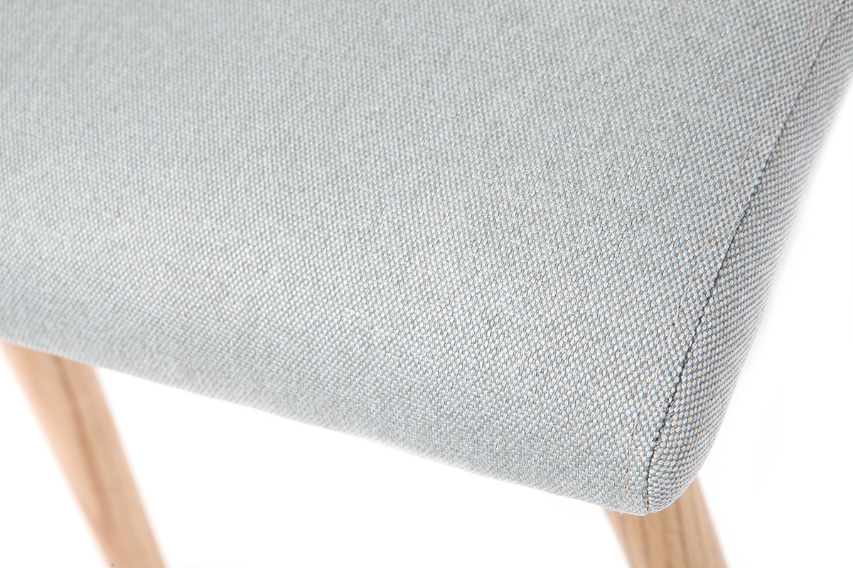 Silla diseo gris claro y madera lote de dos HORTA