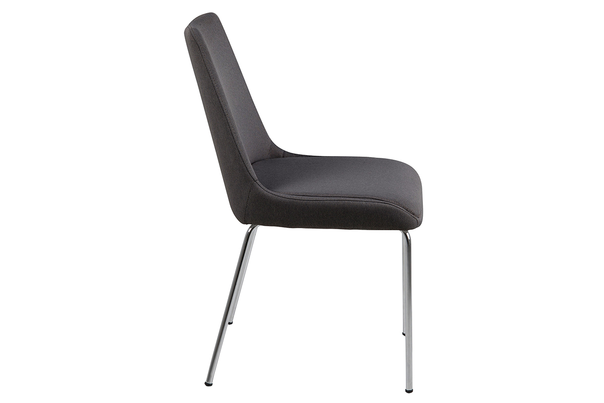 Silla dise�o gris oscuro lote de 2 SHADOW