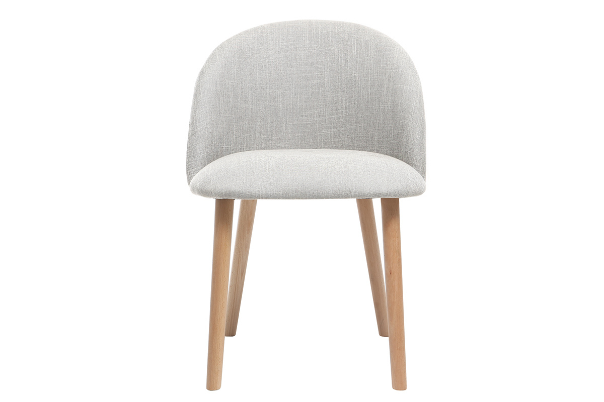 Silla dise�o gris y madera CELESTE
