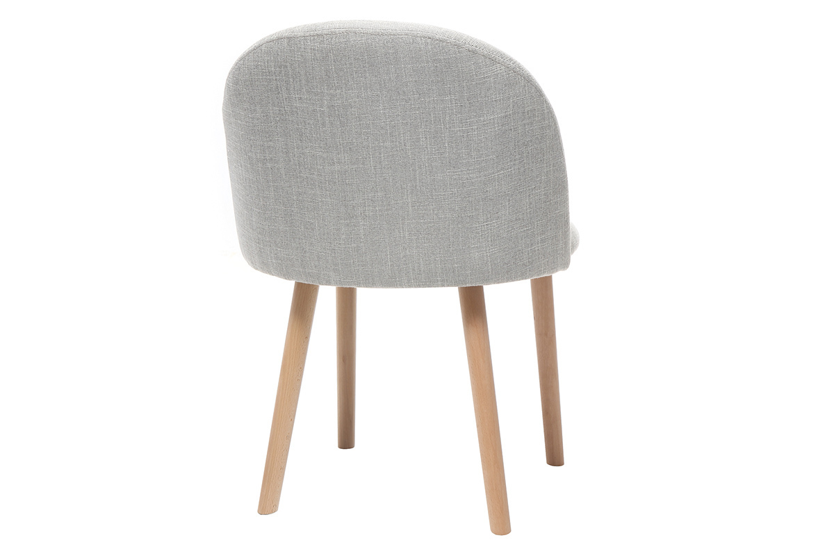 Silla dise�o gris y madera CELESTE