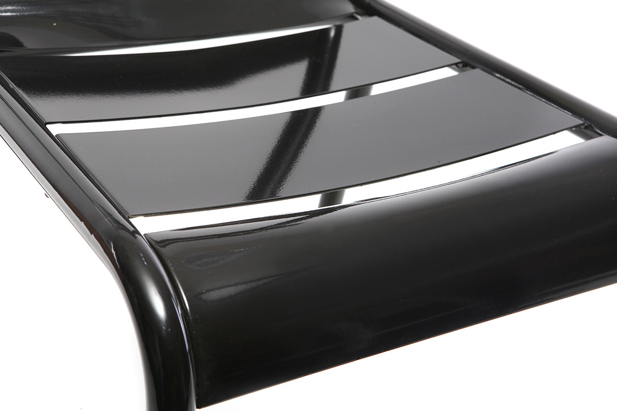Silla diseo metal negro lote de 2 SHERMAN
