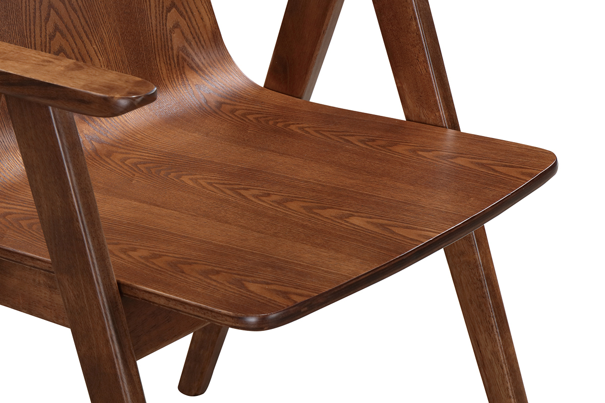 Silla diseo vintage nogal lote de 2 DANA