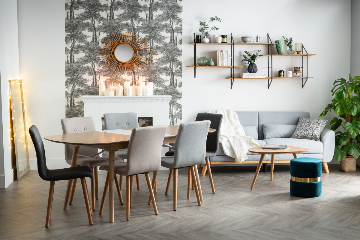Silla diseonatural y madera lote de dos HORTA