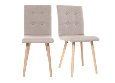 Silla dise&ntilde;onatural y madera lote de dos HORTA