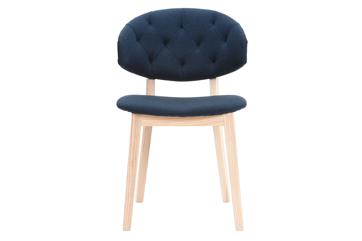 Silla en tejido azul oscuro SOFFY