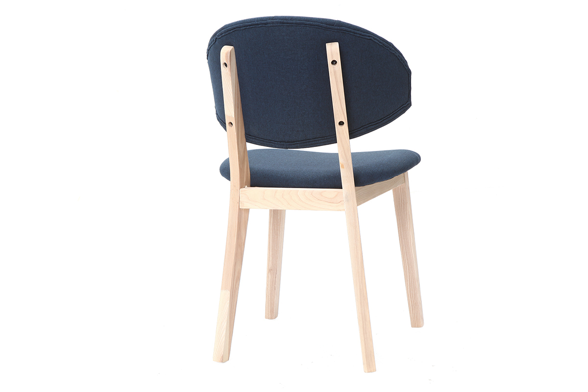 Silla en tejido azul oscuro SOFFY