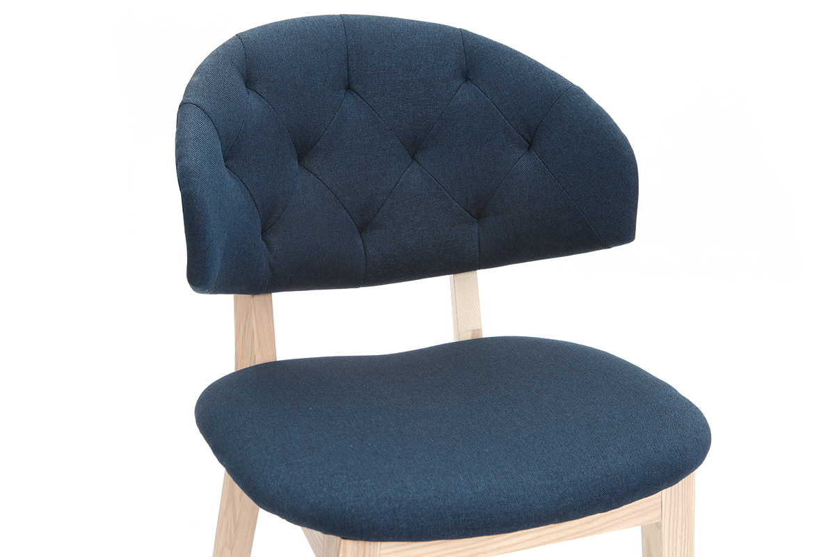 Silla en tejido azul oscuro SOFFY