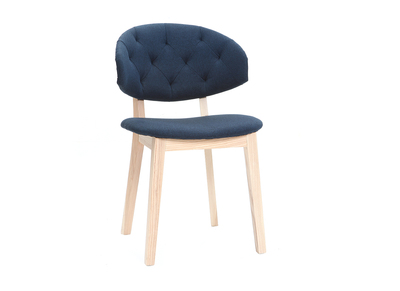 Silla en tejido azul oscuro SOFFY