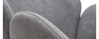 Silla en tejido efecto terciopelo gris RHAPSODY