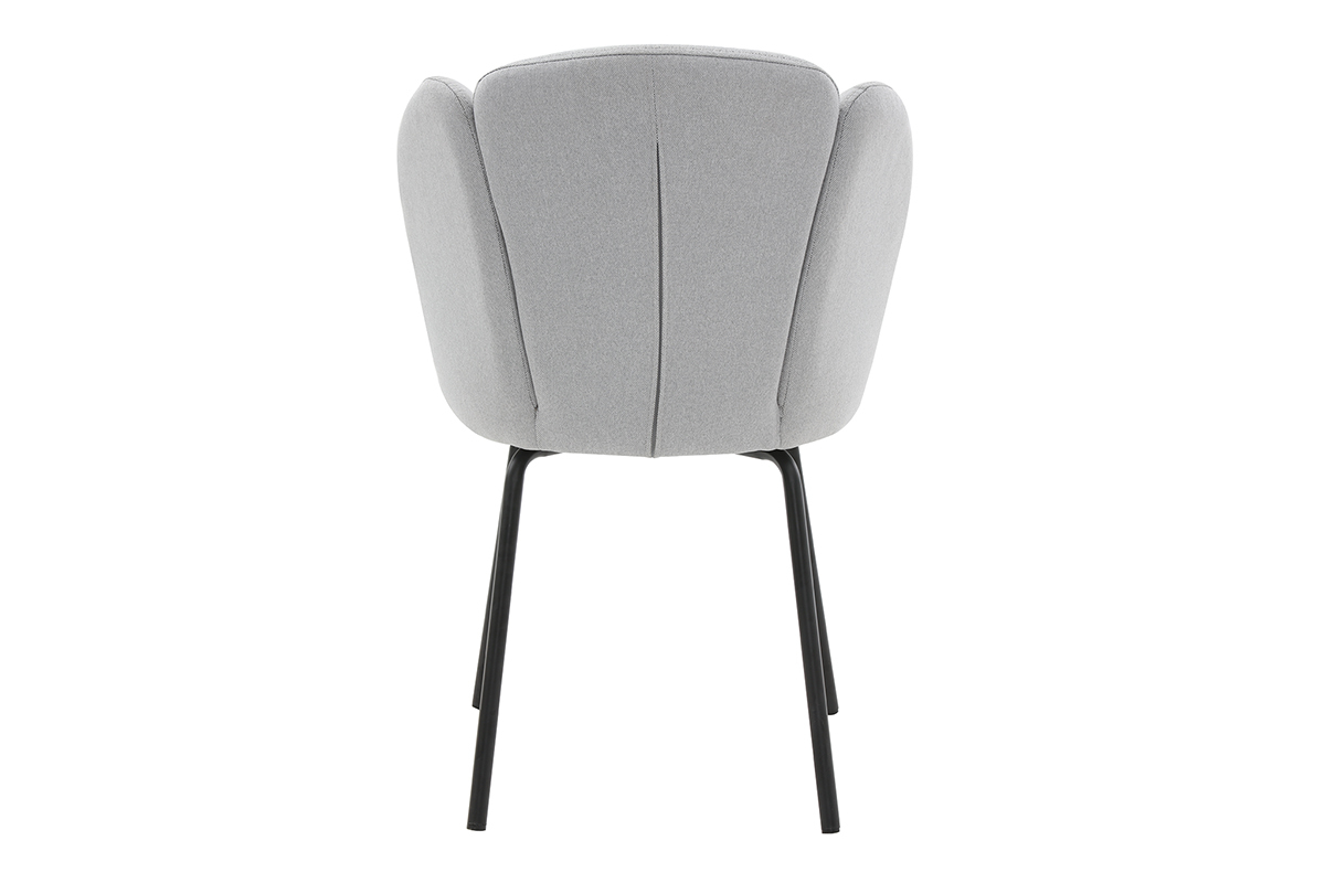 Silla moderna en tejido gris claro FLOS