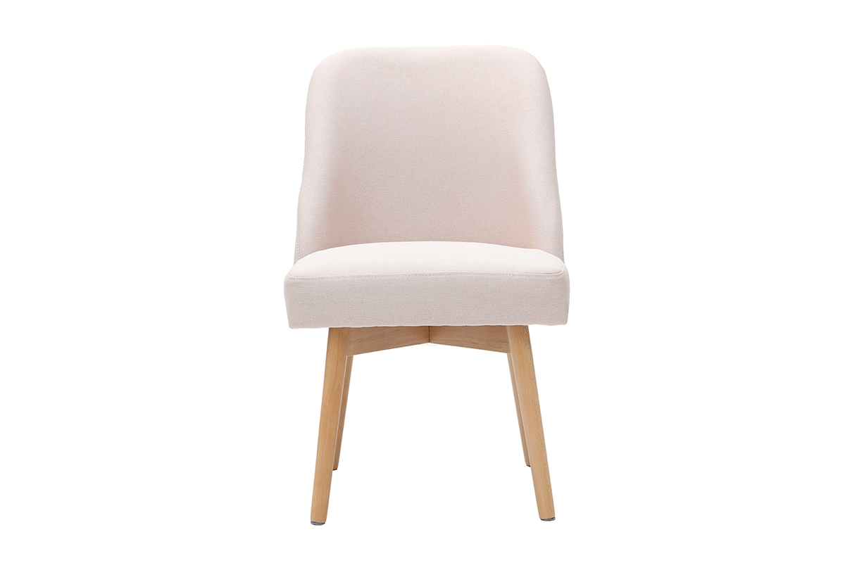 Silla nrdica en tejido rosa LIV