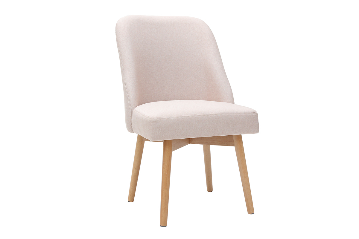 Silla nrdica en tejido rosa LIV