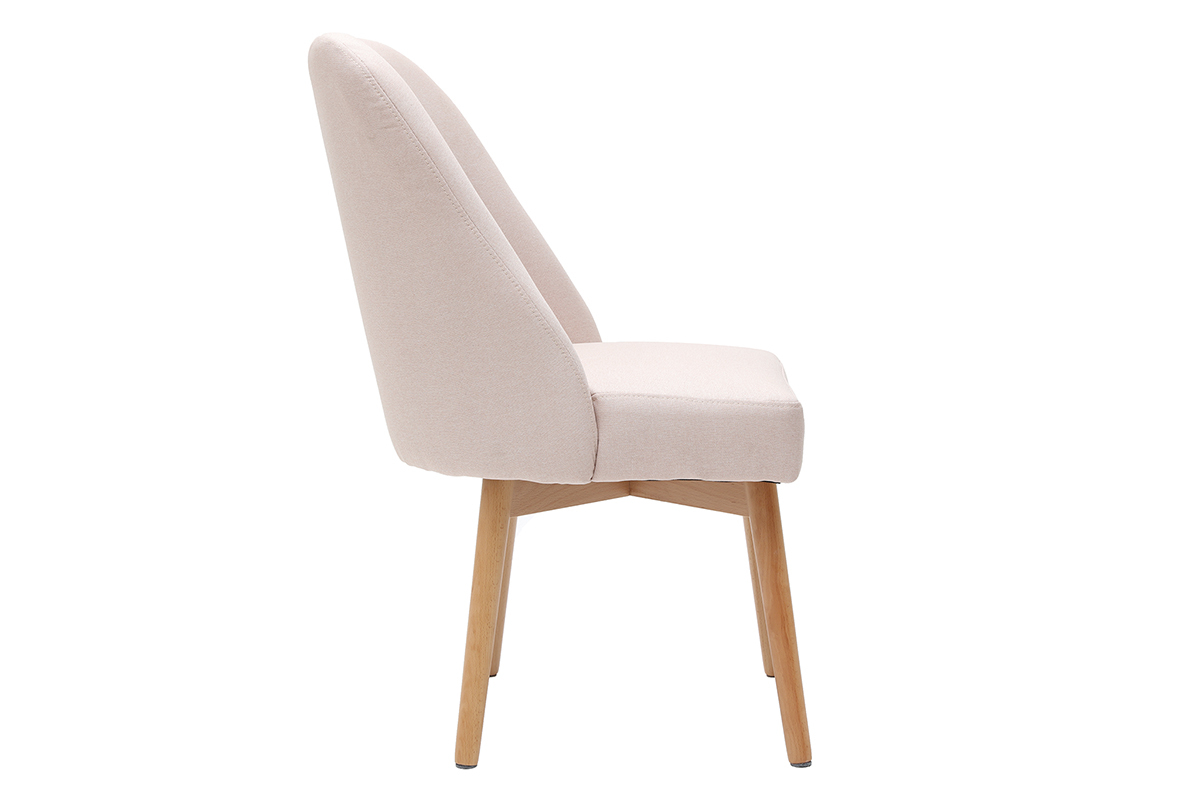 Silla nrdica en tejido rosa LIV