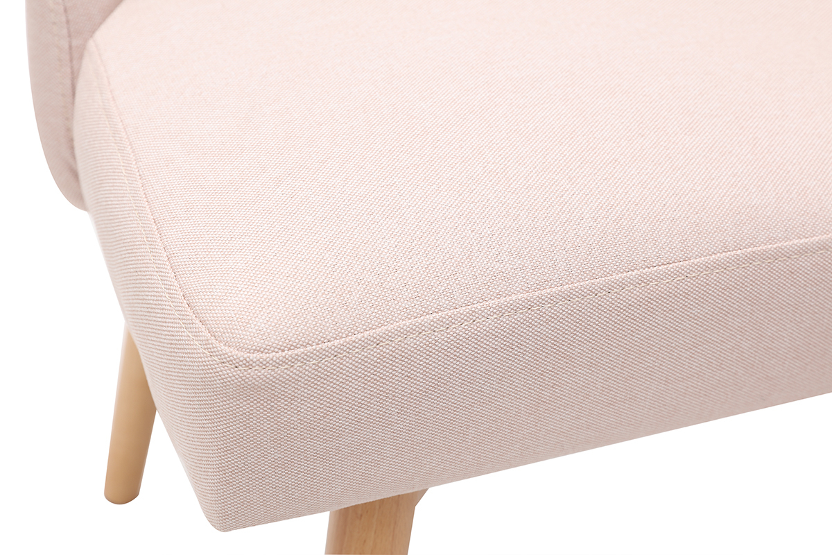 Silla nrdica en tejido rosa LIV