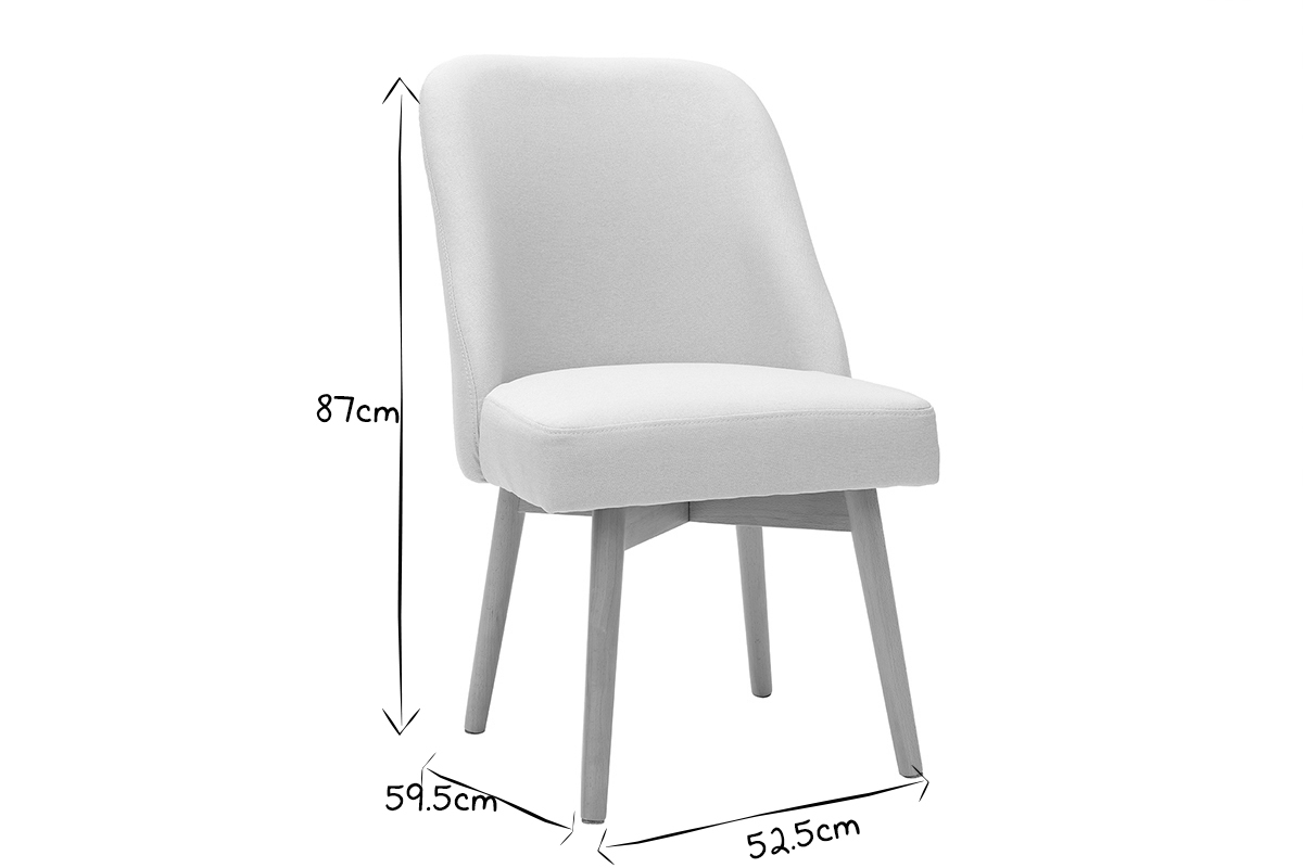 Silla nrdica en tejido rosa LIV
