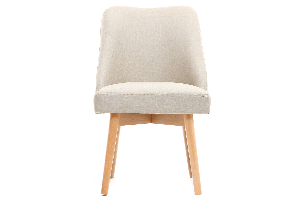 Silla nrdica tejido natural patas madera clara LIV