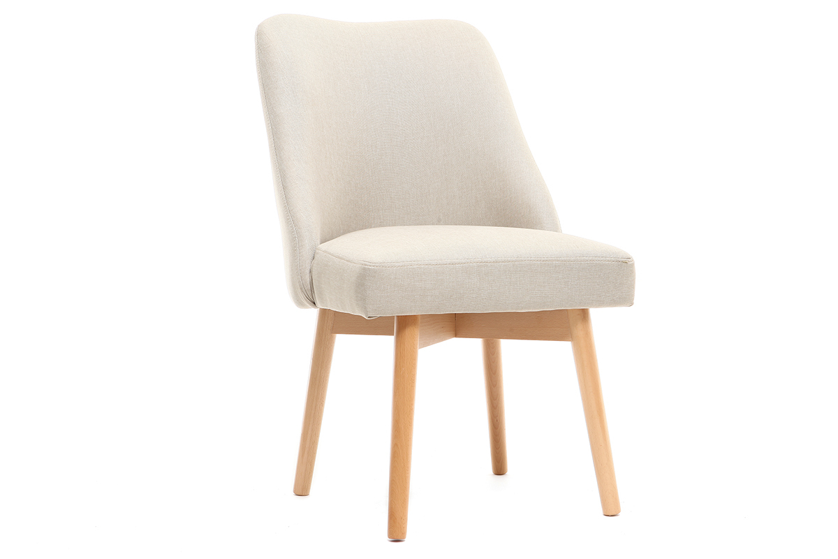 Silla nrdica tejido natural patas madera clara LIV