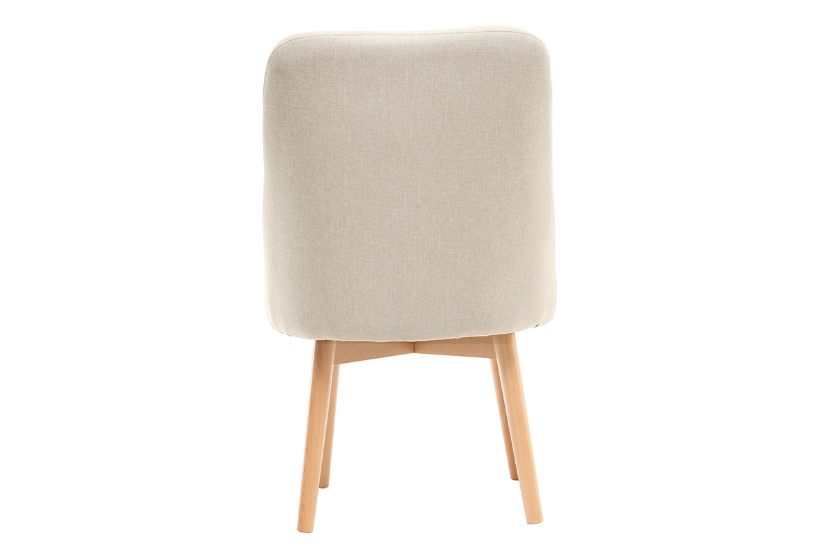 Silla nrdica tejido natural patas madera clara LIV