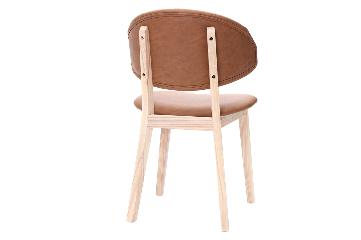 Silla polipiel marr�n SOFFY