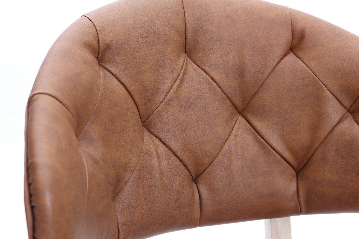 Silla polipiel marr�n SOFFY