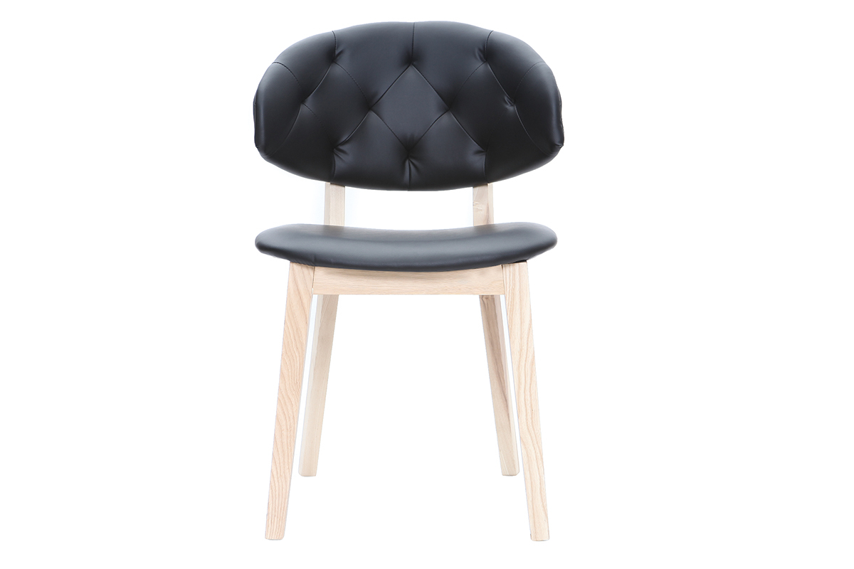 Silla polipiel negro SOFFY