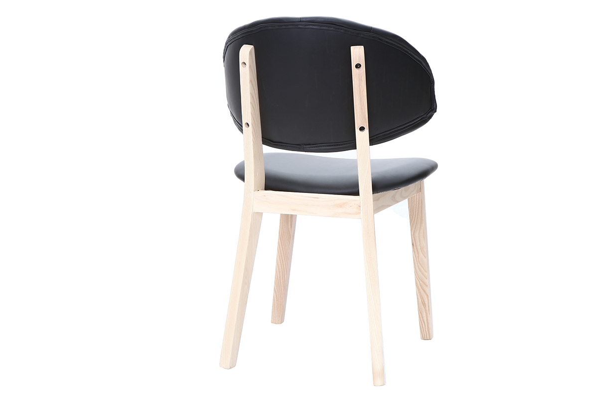 Silla polipiel negro SOFFY