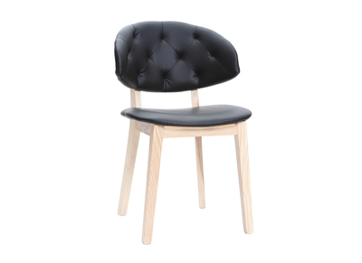 Silla polipiel negro SOFFY