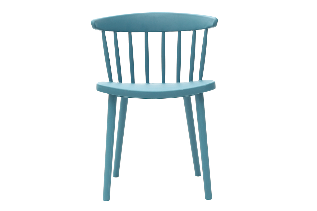 Sillas azul petrleo interior / exterior (lote de 2) HOLLY