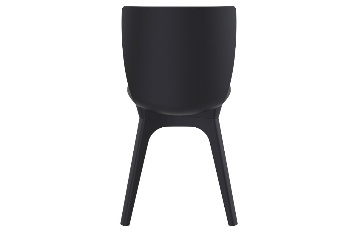 Sillas color negro interior / exterior (lote de 4) SWAN