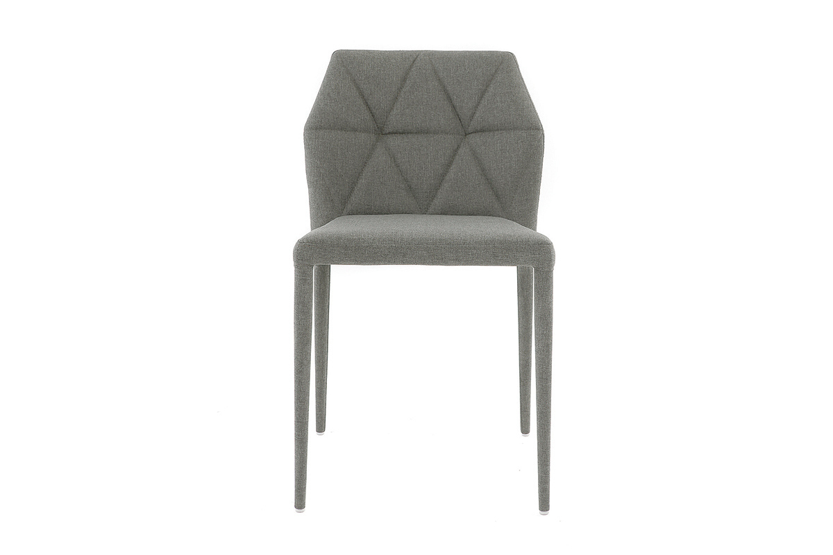 Sillas de diseo gris lote de 2 KARLA