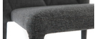 Sillas de diseño gris oscuro lote de 2 KARLA