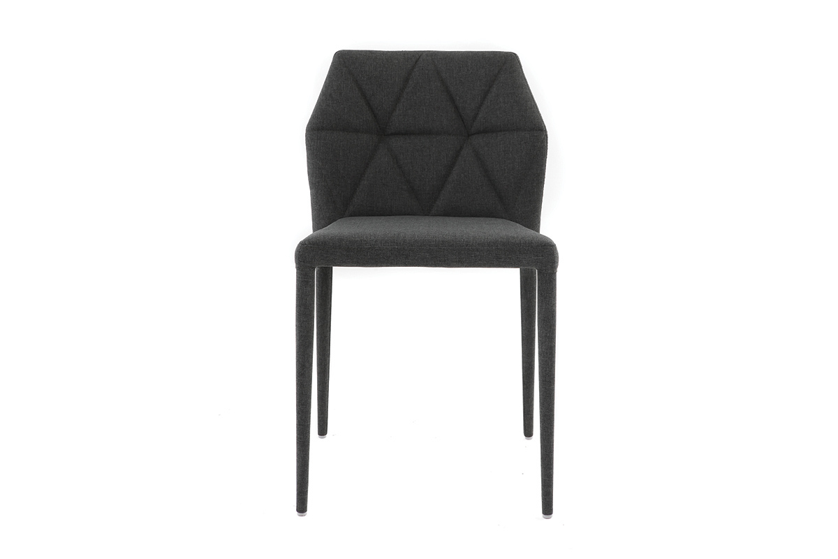 Sillas de diseo gris oscuro lote de 2 KARLA