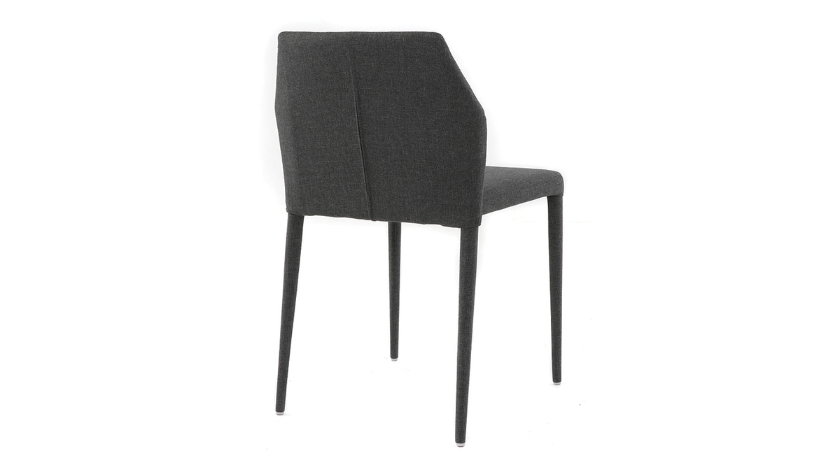Sillas de diseo gris oscuro lote de 2 KARLA
