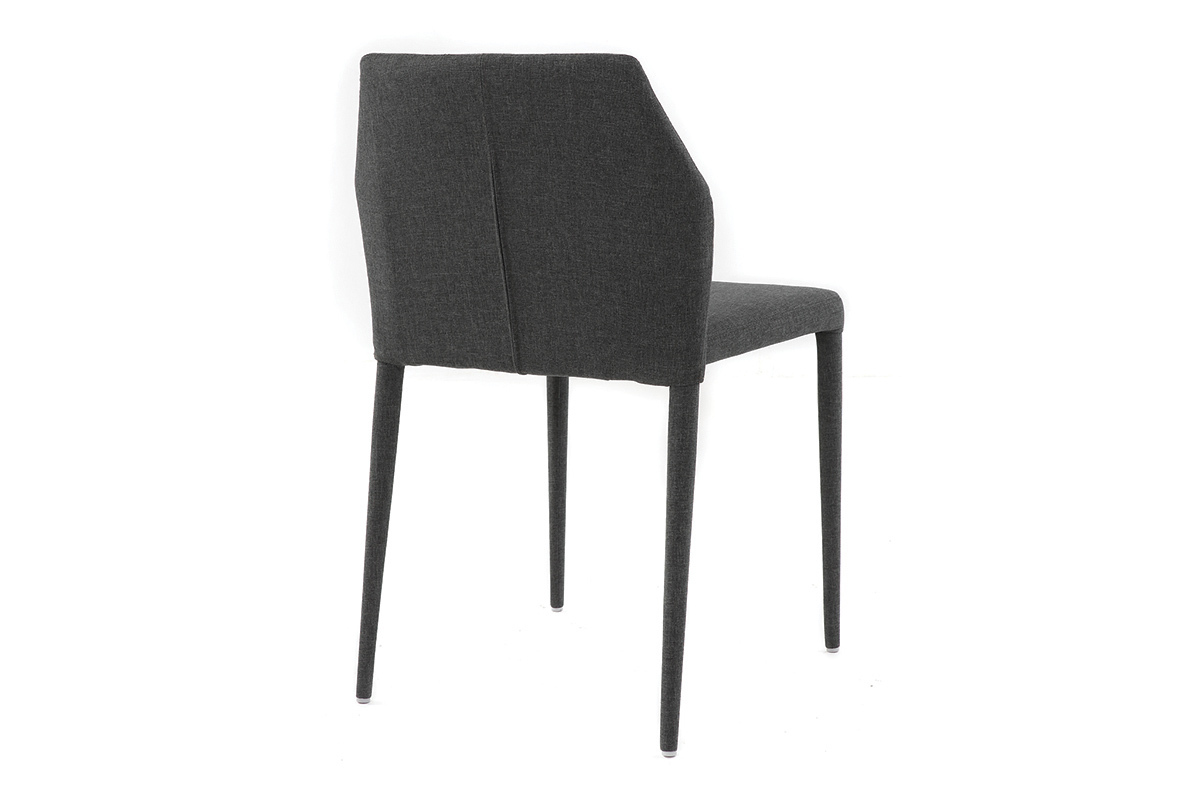 Sillas de diseo gris oscuro lote de 2 KARLA