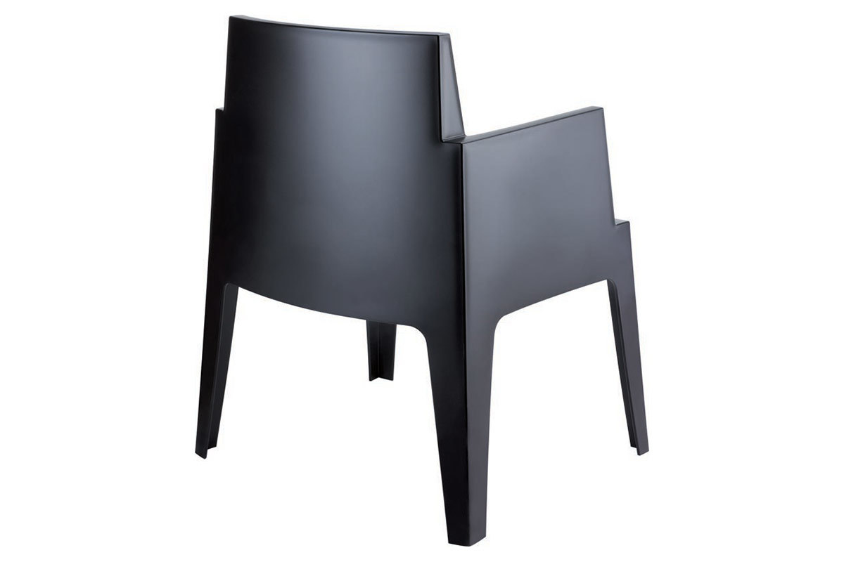 Sillas de jard�n dise�o negro Lote de 4 LALI