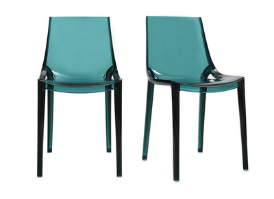 Sillas diseño verde agua lote de 2 interior / exterior YZEL