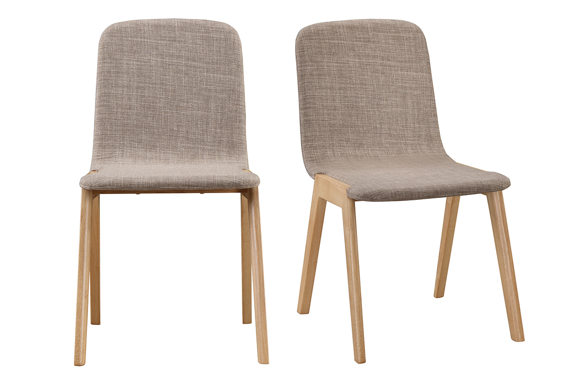 Sillas lote de 2 - hevea y tejido AVA