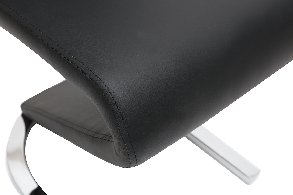 Sillas modernas color negro (lote de 2) ANGY