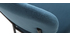 Sillas modernas en terciopelo azul y estructura en metal negro - lote de 2 LEPIDUS