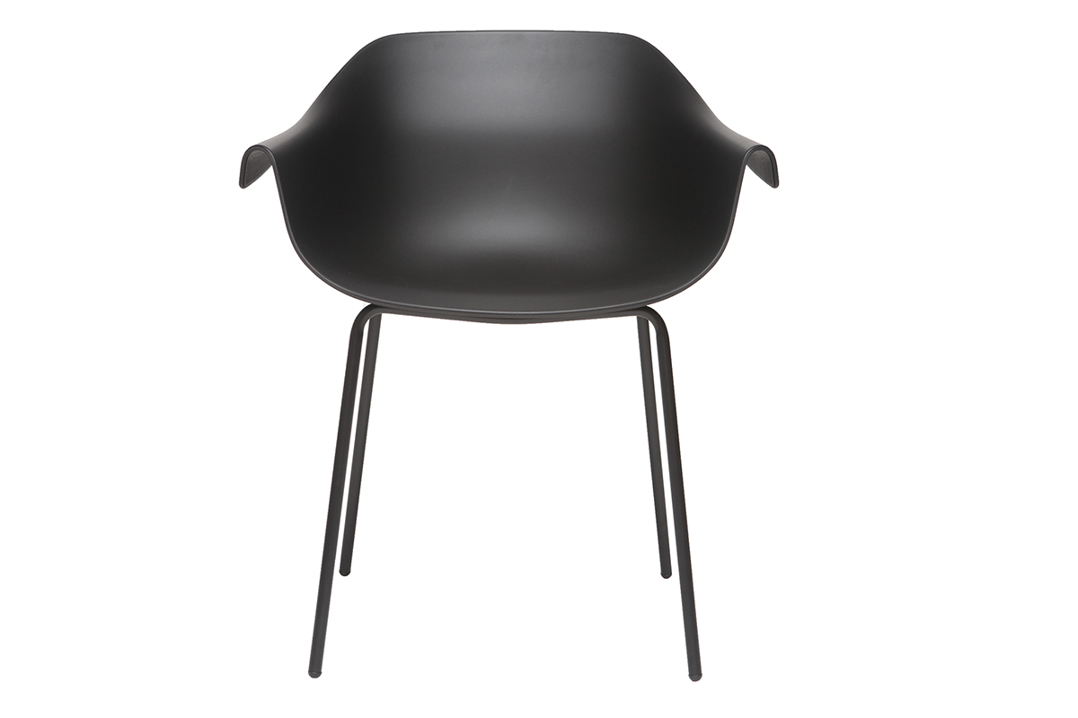 Sillas modernas negras (lote de 2) COUTURE